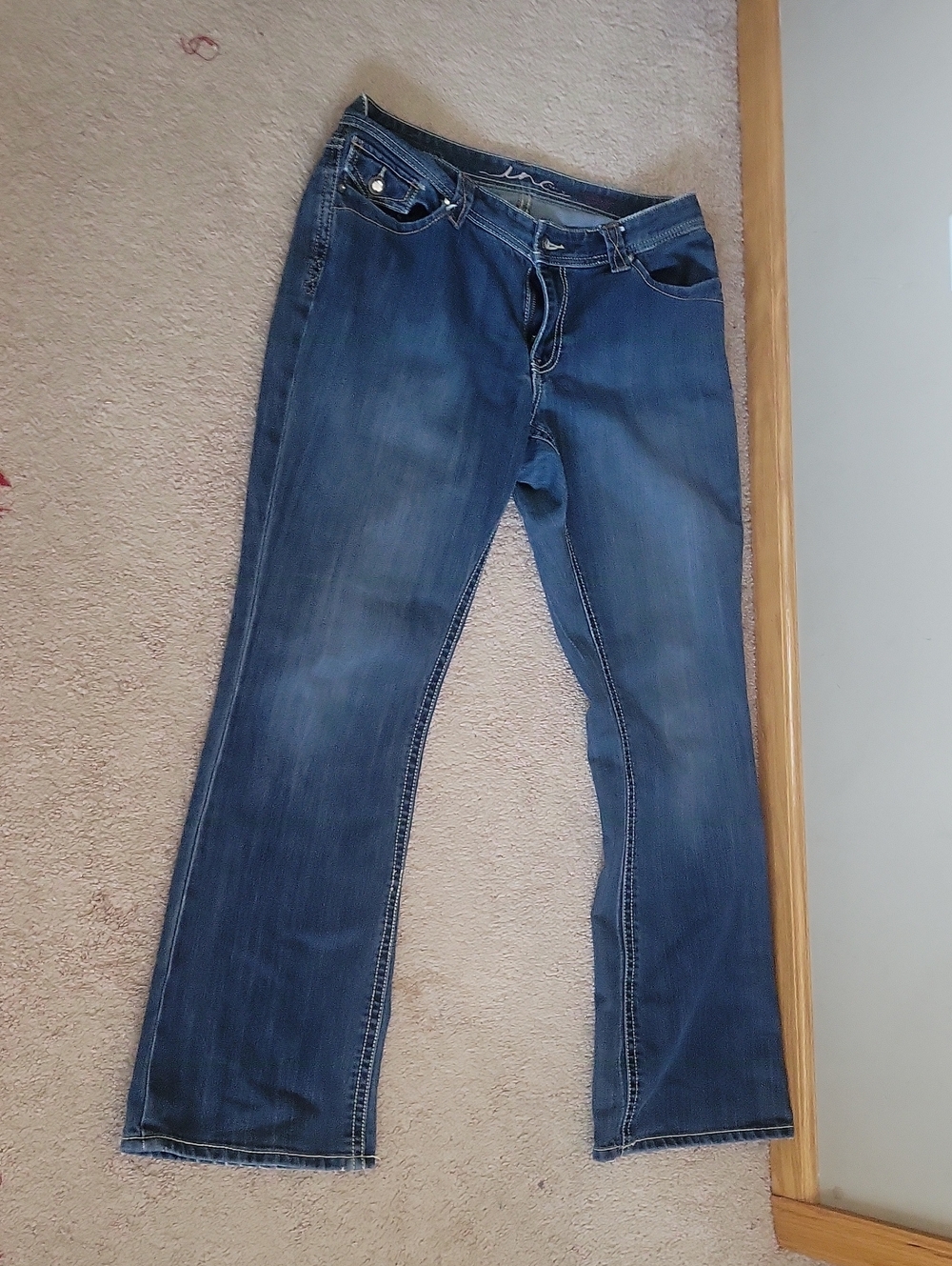 INC International Concepts Women's Blue Bootcut Jeans